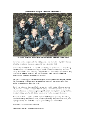 A preview of a PDF biography for Farrow, Kenneth Douglas